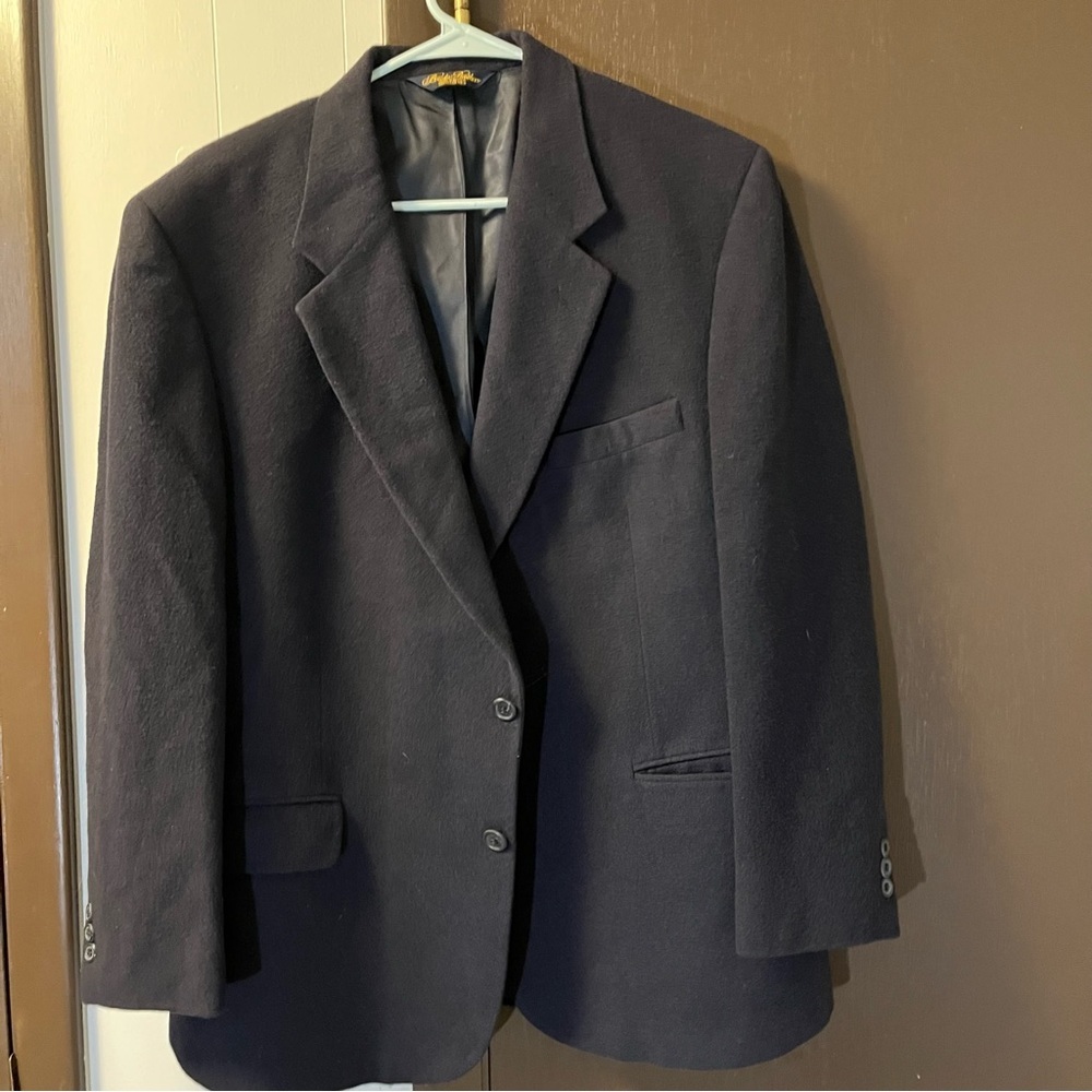 Brooks Brothers Camel Hair Suit Blazer Jacket Size 42R - Picture 8 of 8